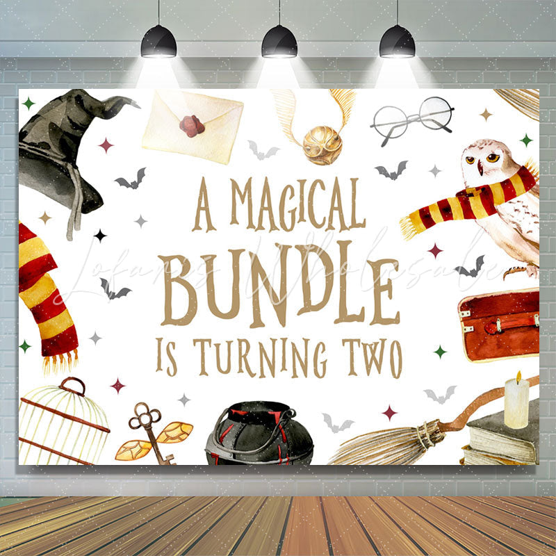 Lofaris Magical Bundle Is Turning Two 2nd Birthday Backdrop