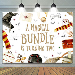 Lofaris Magical Bundle Is Turning Two 2nd Birthday Backdrop