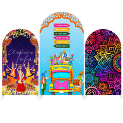 Mandala Background Arch Backdrop Wall Cloth Cover