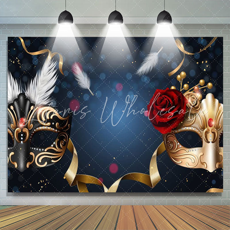 Lofaris Masquerade Mysterious Photography Birthday Backdrop