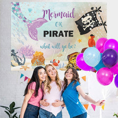 Lofaris Mermaid or Pirate Baby Shower Photoshoot backgruond