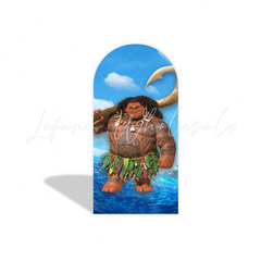 Moana arch Birthday Party Arch Backdrop Wall Cloth Cover