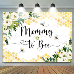 Lofaris Mommy To Bee Lovely Heart Flower Baby Shower Backdrop