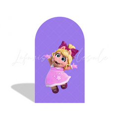 Muppet Babies Birthday Party Arch Backdrop Wall Cloth Cover