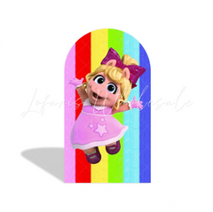 Muppet Babies Theme Birthday Party Arch Backdrop Wall Cloth Cover