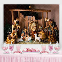 Lofaris Nativity Religion Jesus Christ Baby Shower Banner