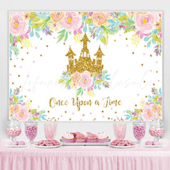 Lofaris Once Upon A Time Floral 1st Princess Birthday Backdrop