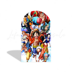 One Piece Theme Birthday Party Arch Backdrop Wall Cloth Cover