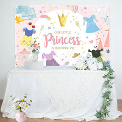 Lofaris Our Little Princess Girl 1st Birthday Backdrop