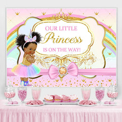 Lofaris Our Little Princess Is On The Way Baby Shower Backdrop