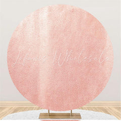 Lofaris Pink Abstract Birthday Party Circle Backdrop For Girl