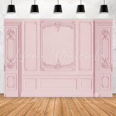 Lofaris Pink Door Theme Happy Birthday Party Backdorp For Girl