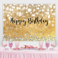 Lofaris Pink Gorgeous Bokeh Diamond Happy Birthday Backdrop