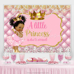 Lofaris Pink Princess Is Due To Arrived Baby Shower Backdrop