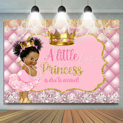 Lofaris Pink Princess Is Due To Arrived Baby Shower Backdrop