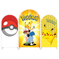 Pokemon arch Birthday Party Arch Backdrop Wall Cloth Cover