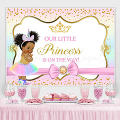 Lofaris Princess And Pink Theme Baby Shower Backdrop For Girl