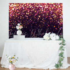 Lofaris Purple Glitter Bokeh Backdrop for Birthday Party