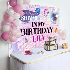 Lofaris Purple Sequin Shimmer Girls Birthday Party Backdrop