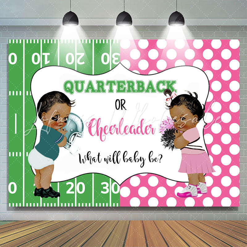 Lofaris Quarterback Or Cheerleader Backdrop For Baby Shower