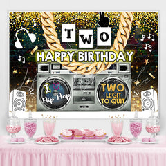 Lofaris Radio And Golden Chain Hip Hop 2th birthday Backdrop