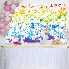 Lofaris Rainbow Color Painting Backdrop For Birthday Party