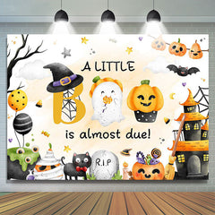 Lofaris Rip Cute Pumpkin Boo Halloween Baby Shower Backdrop