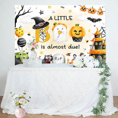 Lofaris Rip Cute Pumpkin Boo Halloween Baby Shower Backdrop