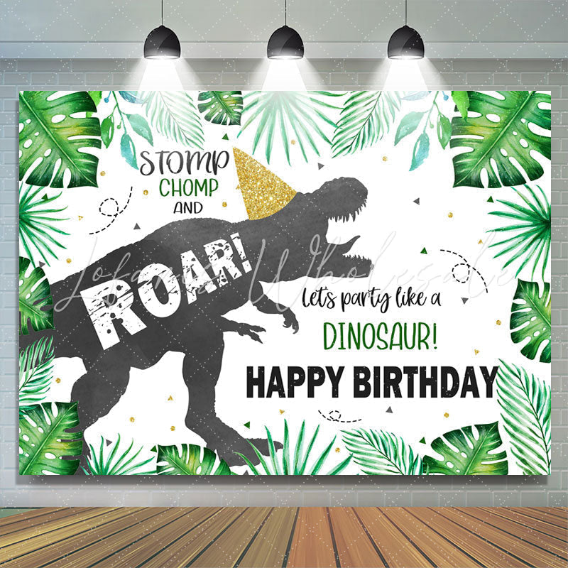 Lofaris Roar Jungle Forest Tyrannosaurus Rex Birthday Backdrop