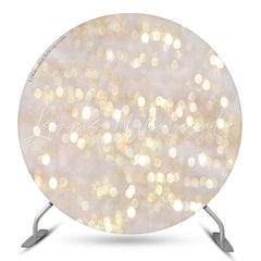 Lofaris Romantic Glitter Bokeh Circle Hoilday Party Backdrop