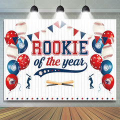 Lofaris Rookie of the Year Baseball Boys Birthday Backdrop