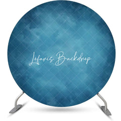 Lofaris Round Blue Abstract Gradient Texture Birthday Backdrop