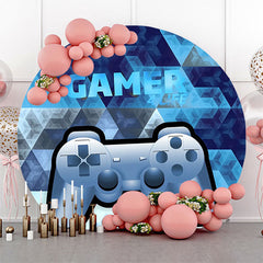 Lofaris Round Gamer 4 Life Gamepad Bokeh Party Backdrop