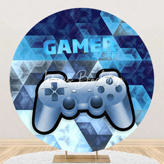 Lofaris Round Gamer 4 Life Gamepad Bokeh Party Backdrop