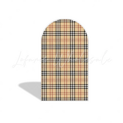 Scottish plaid pattern arch Birthday Party Arch Backdrop Wall Cloth Cover