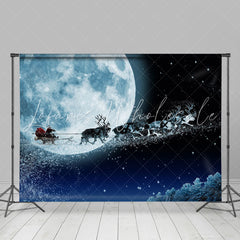 Lofaris Seleno Santa Claus Elks Christmas Photo Backdrop