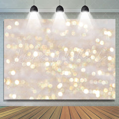 Lofaris Sequins Gold Glitter Bokeh Birthday Backdrop for Party Decor