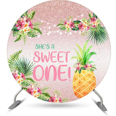 Lofaris Shes A Sweet One Pineapple Glitter Birthday Backdrop