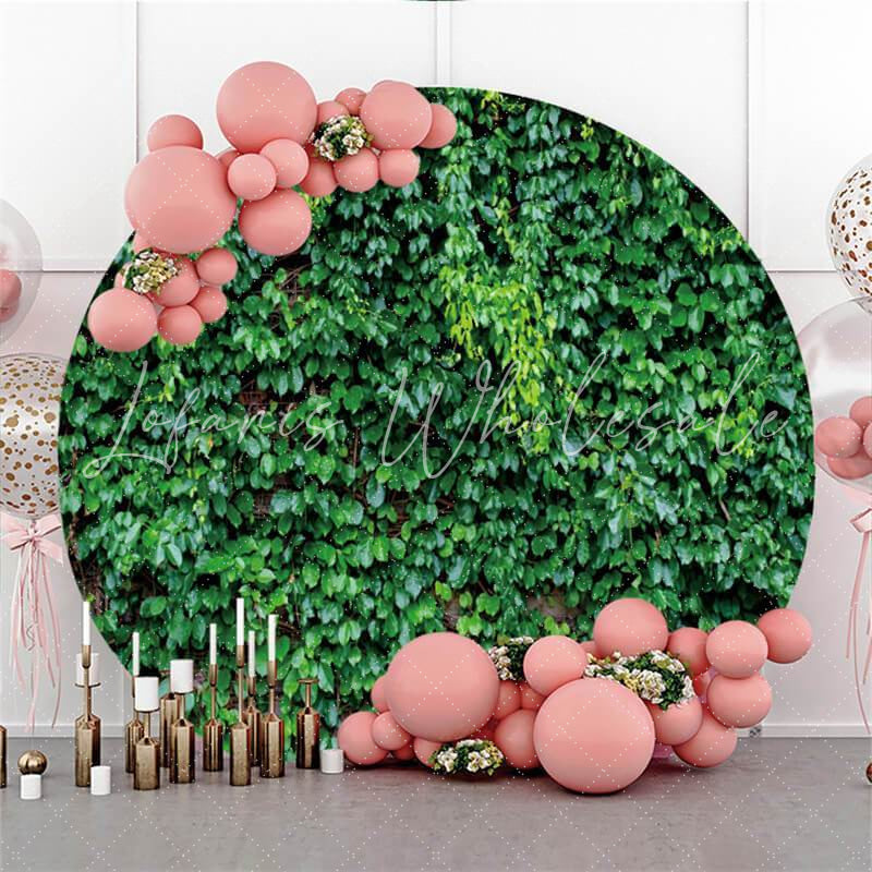 Lofaris Simple Custom Round Leaves Wedding Backdrop Decoration