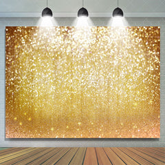 Lofaris Simple Gold Glitter Bokeh Backdrop For Party Decoration