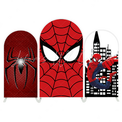 spiderman arch Birthday Party Arch Backdrop Wall Cloth Cover