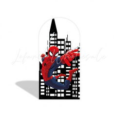 spiderman arch Birthday Party Arch Backdrop Wall Cloth Cover