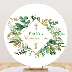 Lofaris Spring Leaves First Holy Communion Baptism Backdrop