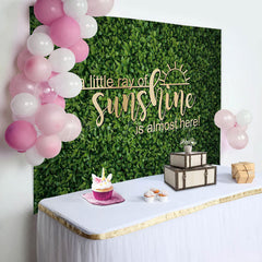 Lofaris Spring Little Ray Of Sunshine Baby Shower Backdrop