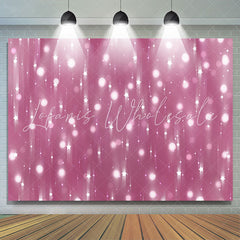 Lofaris Stars White Glitter Bokeh Photo Backdrop for Party