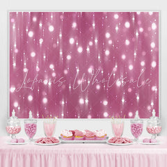 Lofaris Stars White Glitter Bokeh Photo Backdrop for Party