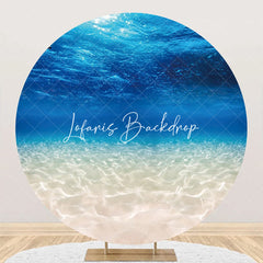 Lofaris Summer Undersea Hawaii Beach Round Birthday Backdrop