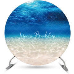 Lofaris Summer Undersea Hawaii Beach Round Birthday Backdrop