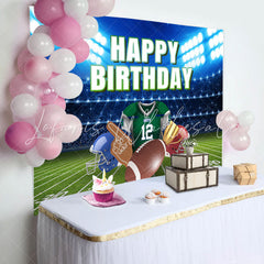 Lofaris Super Bowl Football Court Birthday Backdrop For Boy