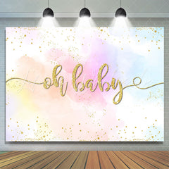 Lofaris Sweet Color Graffiti Baby Shower Backdrop For Girl